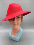 Bright Red Classic Fedora - Etsy