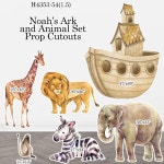 H4353-54 6 Pc Animal Ark Set Coroplast Party Props Decorations Cutouts NO STAND Included - Etsy