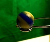 Akro Blue and Yellow Corkscrew Vintage Marble A0010 | Etsy