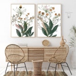 Wildflower Floral Print Set of Botanical Wall Art Instant Download Printable Decor - Etsy