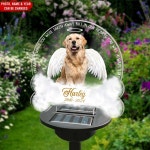 One Angels Wings You Were Taken Away Personalized Solar Light, Gift for Dog Lover, Memorial Gift, Pet Loss Gift, Custom Dog Photo... 