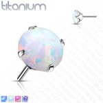 Implant Grade Titanium Threadless Push in Prong Set Opal Top - Etsy