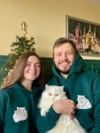 Custom Pet Portrait Mom Gift Hoodie| Personalized Embroidery Dog and Cat Shirt| Custom Dog Mom and Cat Dad Hoodies| Pet... 