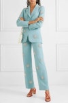 Women Custom Made 2pc Aqua Blue Suit Single Breasted Premium - Etsy