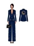 Women Blue 2pc Suit Gold Sliver Bespoke Embroidered - Etsy