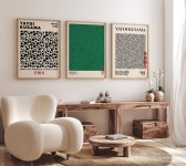 Set of 3 Yayoi Kusama Print Set Gallery Wall Set Digital - Etsy