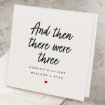 3rd Baby Congratulations Card, Third Child Congratulations Gift, 3 Babies Congratulations, 3rd Baby Pregnancy Congrats Card NB011... 