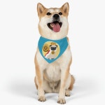 Crypto King Dog 1 Ruff Coin Pet Bandana Collar in Aquamarine - Etsy