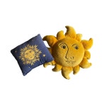 RARE Yellow Sun Sunshine Plush Pillow Celestial Decor Bedroom - Etsy