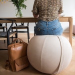 BEIGE SITTING BALL 65 Cm Ergonomic Ball Fitness Ball - Etsy