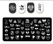 Mikey Mouse Nail Stamping Plate. Mikey Mouse Stamp Plate. - Etsy