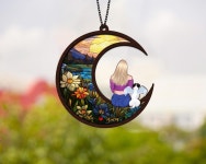 Pet and Pet Lover Suncatcher, Sympathy Dog Suncatcher, Loss of... Gift, Pet Memorial Gift, Cat Loss Gift Dog Mom Gift - Etsy