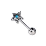 Filigree Star Tongue Piercing 14G - Etsy