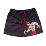 Baki Gym Shorts Black Anime Merch Workout Clothes - Etsy Baki Gym Shorts  Black  Anime Merch  Workout Clothes - Etsy