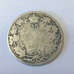 CANADA Silver QUARTER, 1917 Canadian 25 Cent Coin With King George V 107 Years Old, 92.5% Silver - Etsy