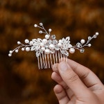 Crystal Pearl Bridal Comb Rhinestone Comb Bridal Comb - Etsy