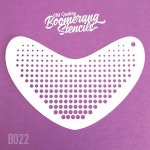Boomerang Face Paint Stencil by Art Factory Halftone B022 - Etsy Boomerang Face Paint Stencil by Art Factory  Halftone  B022 - Etsy