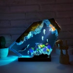 Whale and Jellyfish Resin Night Light,epoxy and Wooden Night Lights, Home Decor,ocean Resin Lamp,birthday Gifts,gifts for Mom - Etsy
