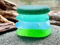 Настоящее морское стекло A0064 - Etsy