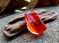 Genuine Sea Glas A0949 Red Sea Glass - Etsy