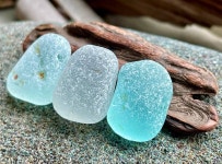 Настоящее морское стекло A0576 - Etsy