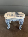 Delft Blue Miniature Table and Chair - Etsy