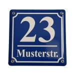 House Number Sign - Format 150 X 150 Mm - House Number - Enamel - Ceramic - Weatherproof - Door Sign. J.pfaffenzeller - Etsy