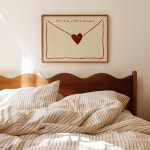 Its the Little Things Love Letter Print, Vintage Style Wall Art, Love Quote Aesthetic Home Decor Cute Bedroom, Unique Gifts... 
