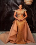 Latest Gold Luxury Lacelatest Nigeria & Africa Lace Dress. - Etsy