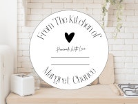 Custom Canning Labels Homemade With Love Mason Jar Personalized Homesteading Gift Sticker Home Baking Cottage Bakery Label... 