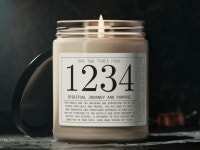 1234 Angel Numbers Candle: Spiritual Gift, Law of Attraction - Etsy