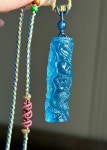 A0216 Beautiful Aquamarine Carved Fortune Dragon Pendant - Etsy