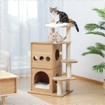 47 Wooden Luxury Cat Tree Modern Cat Climbing Tree - Etsy 47 Wooden Luxury Cat Tree  Modern Cat Climbing Tree  - Etsy