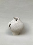 White Moon Textured Ceramic Vase, Minimalist Modern Decor, Unique Ceramic Vase, Design Vase, Home Decor, White Vase, Abstract... 