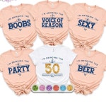 Custom 50 Reasons Party Shirts, 50th Birthday Matching Shirt, Family Shirt for Birthday, Group Shirts for Trip, 300003 - Etsy