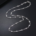 Goth Silver Necklace in Stainless Steel Made up of Many - Etsy