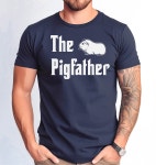The Pigfather Shirt, Guinea Pig Dad Tee, Fathers Day Guinea Pig Daddy Gift Tee, Guinea Pig Owner Men Gift Tee, Cute Funny Furry... 