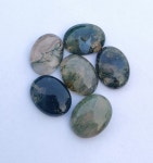 AAA Quality Natural Moss Agate Oval Shape Cabochon Flat Back Calibrated Wholesale Gemstones, All Sizes Available - Etsy