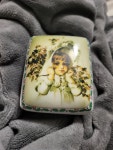 My Winter Hat Tune: Winter Wonderland H5519 by Maud Humphrey Bogart Porcelain Trinket Music Box. - Etsy