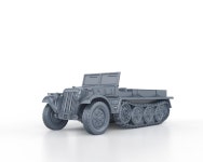 WWII GERMAN Sd Kfz 10/2 Demag No TARP 1/100 15mm 1/87 Ho 1/72 20mm 1/56 28mm Miniatures Figures Model Wargame - Etsy