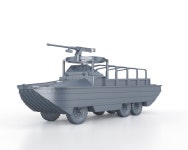 WWII US Gmc Dukw 353 - 1/100 15mm 1/87 HO 1/72 20mm 1/56 28mm 1/48 1/35 Scale Miniatures Figures Model Wargame - Etsy