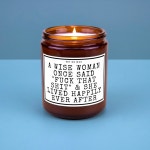 Funny Candles Cute Gift Divorcee Candle Birthday Gift for Her Best Friend Candle Divorce A Wise Woman Once Said Fuck This Shit - Etsy