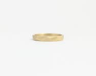 Faceted Wedding Band in Ethical Yellow Gold With Asymmetrical - Etsy