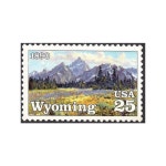 25c Wyoming Statehood Stamp Vintage Unused Postage Stamp - Etsy