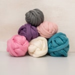 Merino Wool Roving Top 27 Microns, 3.5 Oz Premium Quality for Spinning, Needle Felting, Chunky Knitting, Wet Felting, Felt... 