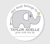 Elephant Bookplate Baby Shower Stickers Personalized - Etsy Elephant Bookplate Baby Shower Stickers  Personalized - Etsy