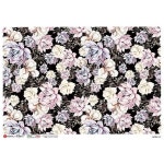 2 Sheets Italy Rice Paper Decoupage Dramatic Flowers RCP-PAT-227 X2 - Etsy