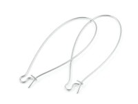 144 Tall Silver Kidney Wires 2 Kidney Earring Hooks - Etsy 144 Tall Silver Kidney Wires  2 Kidney Earring Hooks - Etsy
