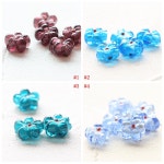 2 Pieces Lamp Worked Glass Beads-flower 14mm G370 - Etsy
