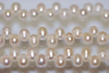 5-6x7-8mm Top Drilled Dancing Freshwater Pearl Ivory White - Etsy